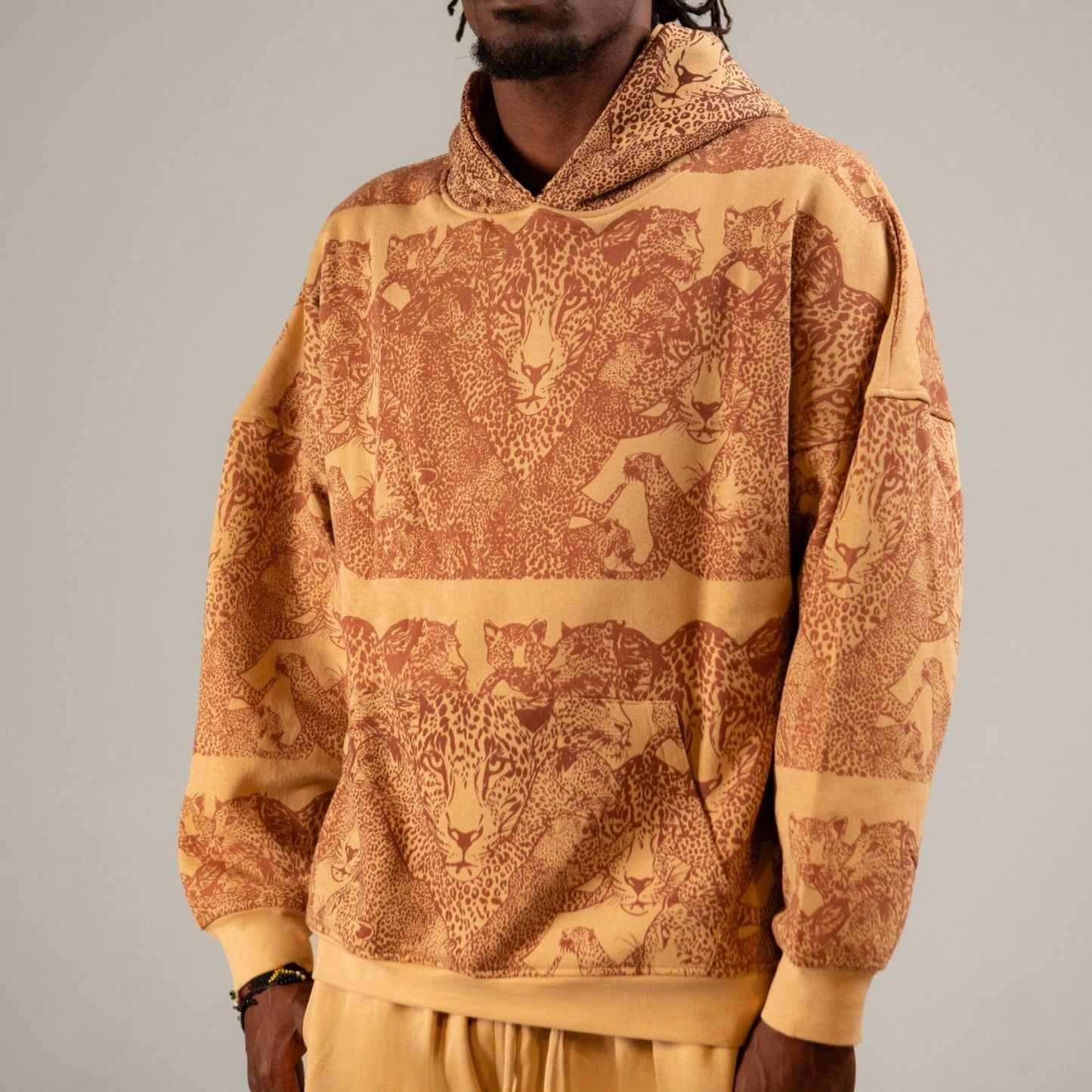 Mango Leopard Printed Hoodie