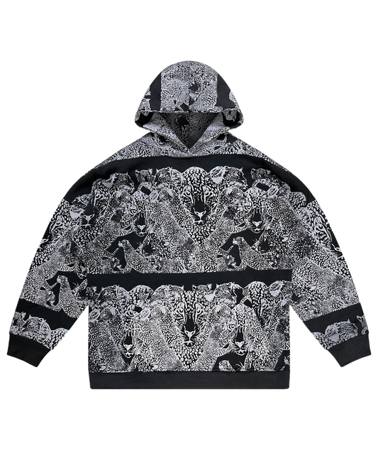 Mango Leopard Printed Hoodie