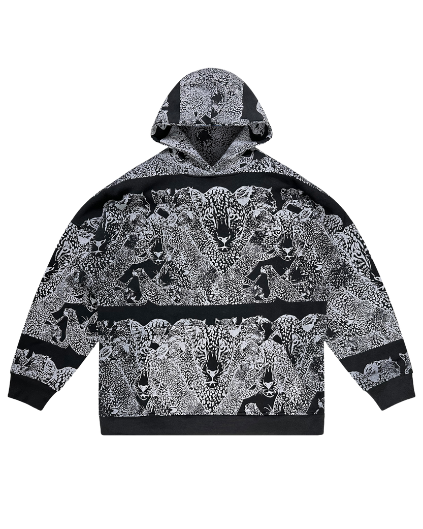 Mango Leopard Printed Hoodie
