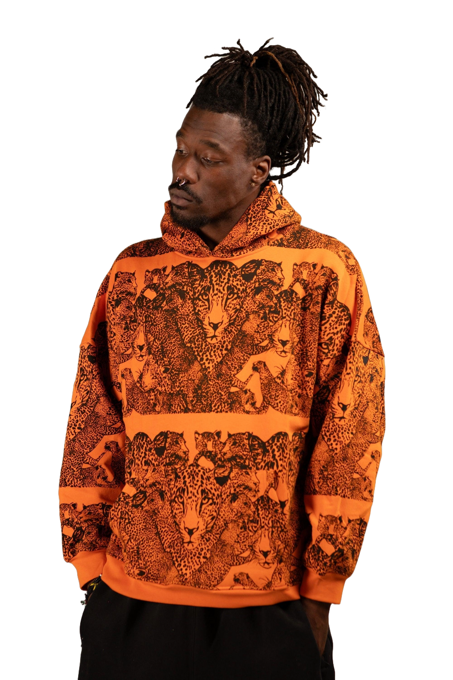 Mango Leopard Printed Hoodie