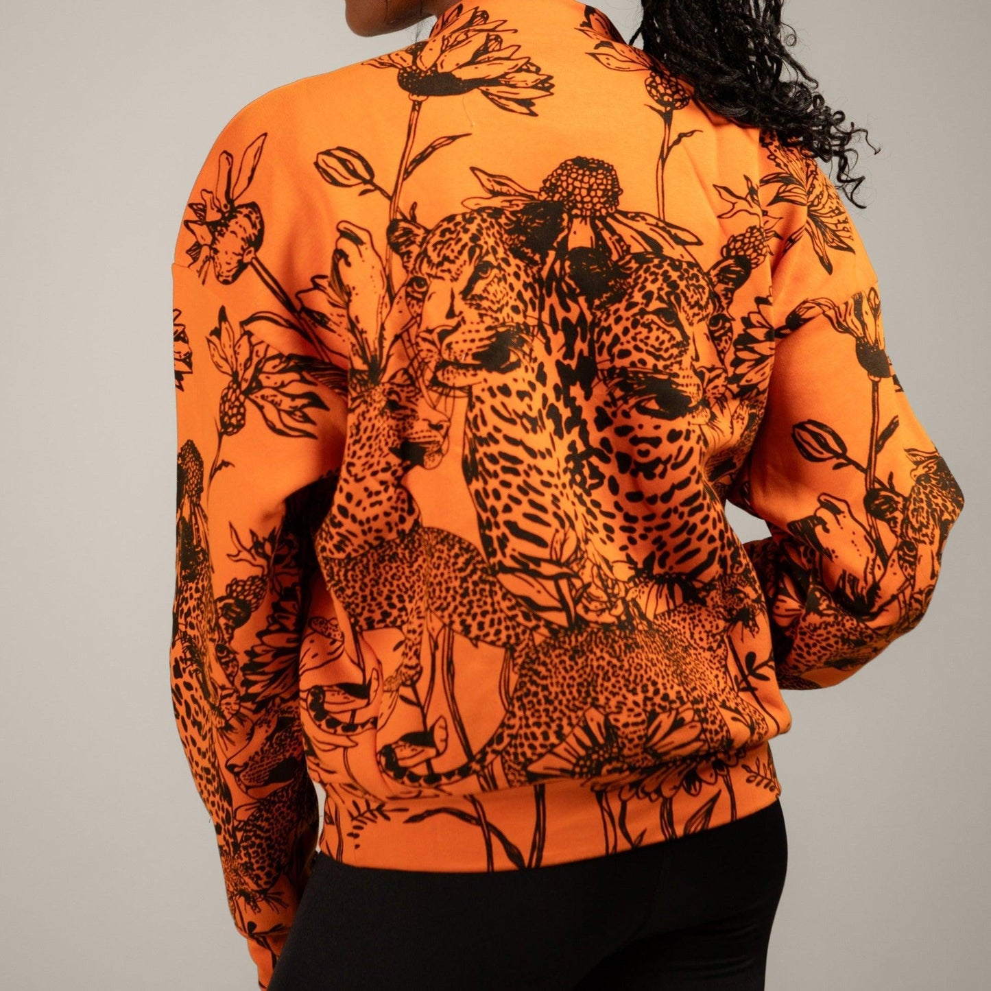 Mango Leopard Twin Print Sweatshirt