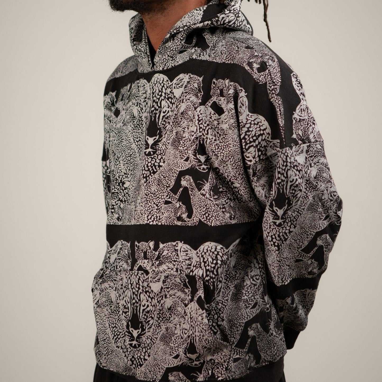Mango Leopard Printed Hoodie
