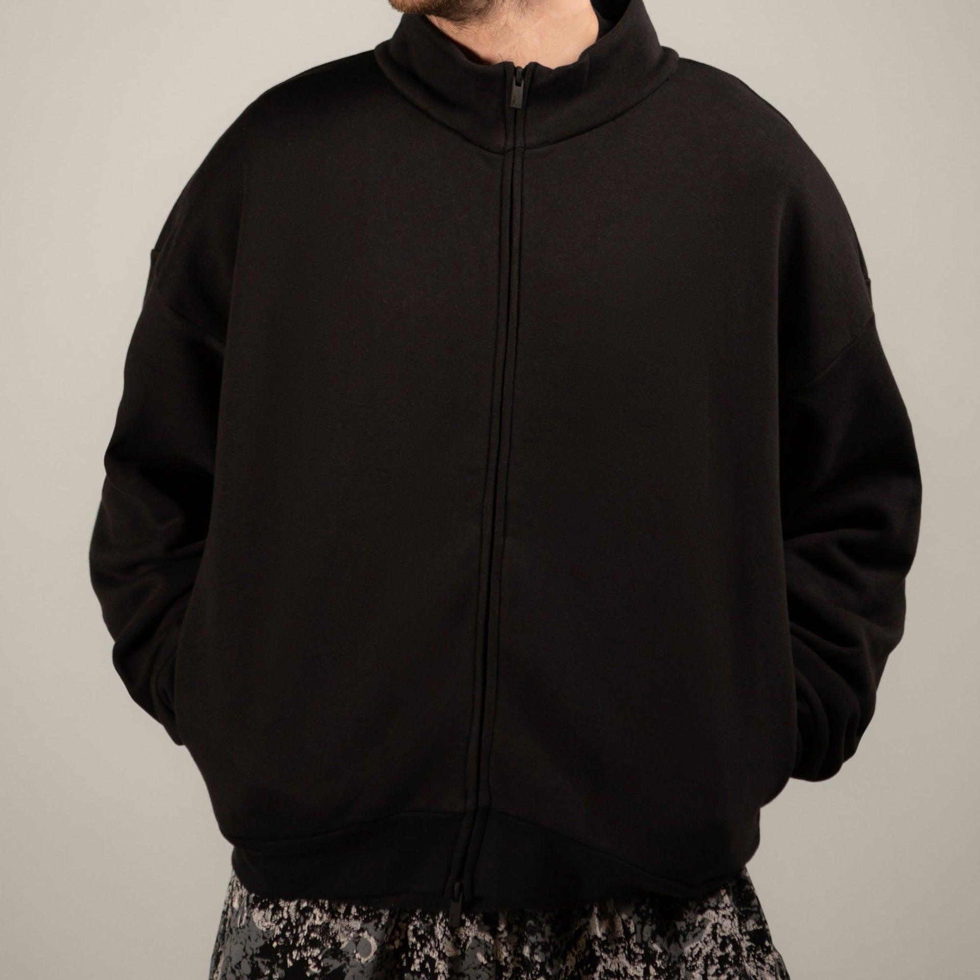Mango Leopard Zipper Sweatshirt