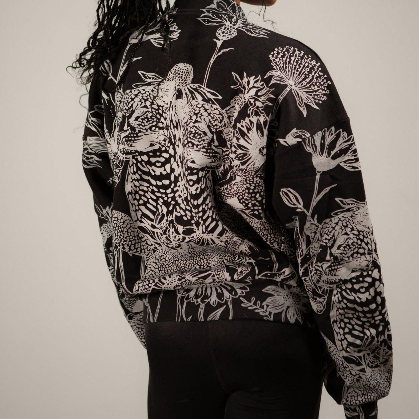 Mango Leopard Twin Print Sweatshirt