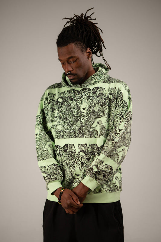 Mango Leopard Printed Hoodie