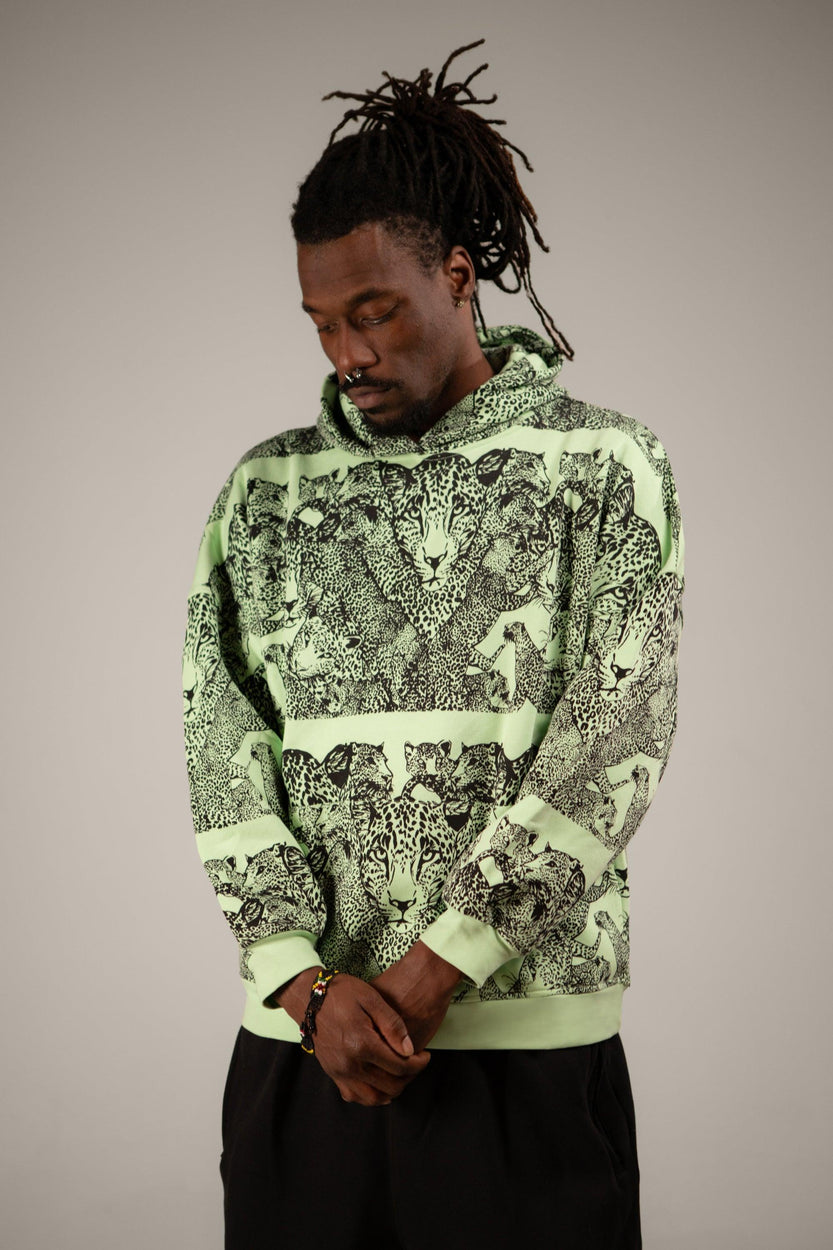 Mango Leopard Printed Hoodie