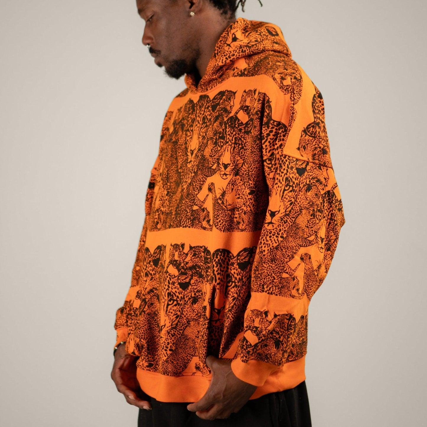 Mango Leopard Printed Hoodie