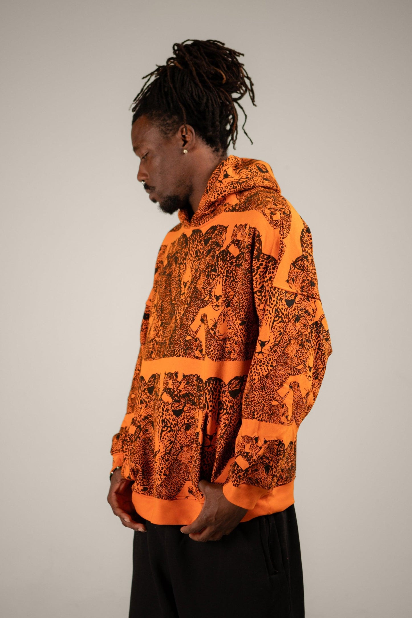 Mango Leopard Printed Hoodie